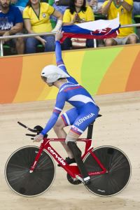 Jozef Metelka bicykel v hale