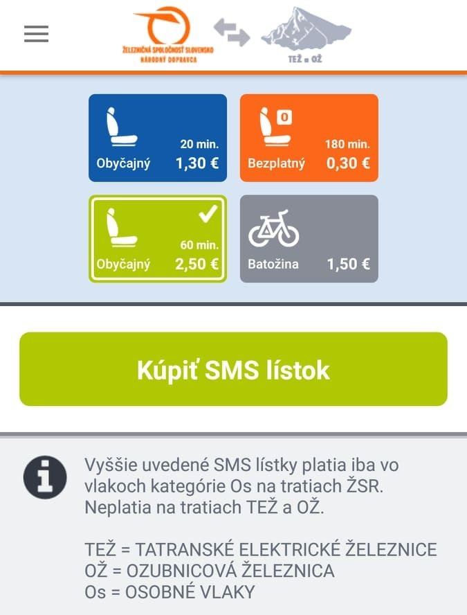 Ako kúpiť lístok na vlak cez SMS? (návod)