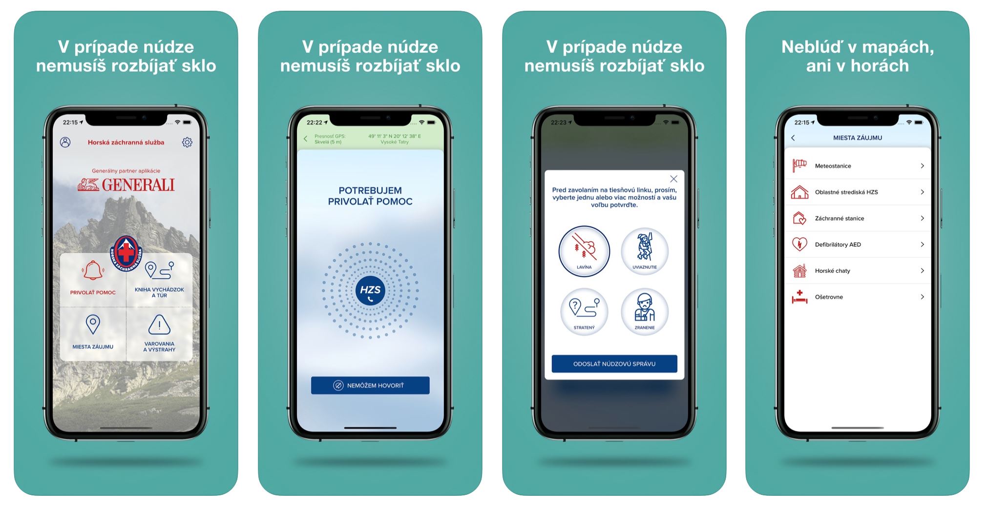 horska sluzba aplikacia