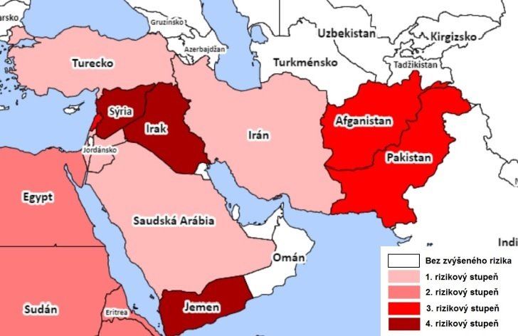 Rizikové oblasti stredného východu