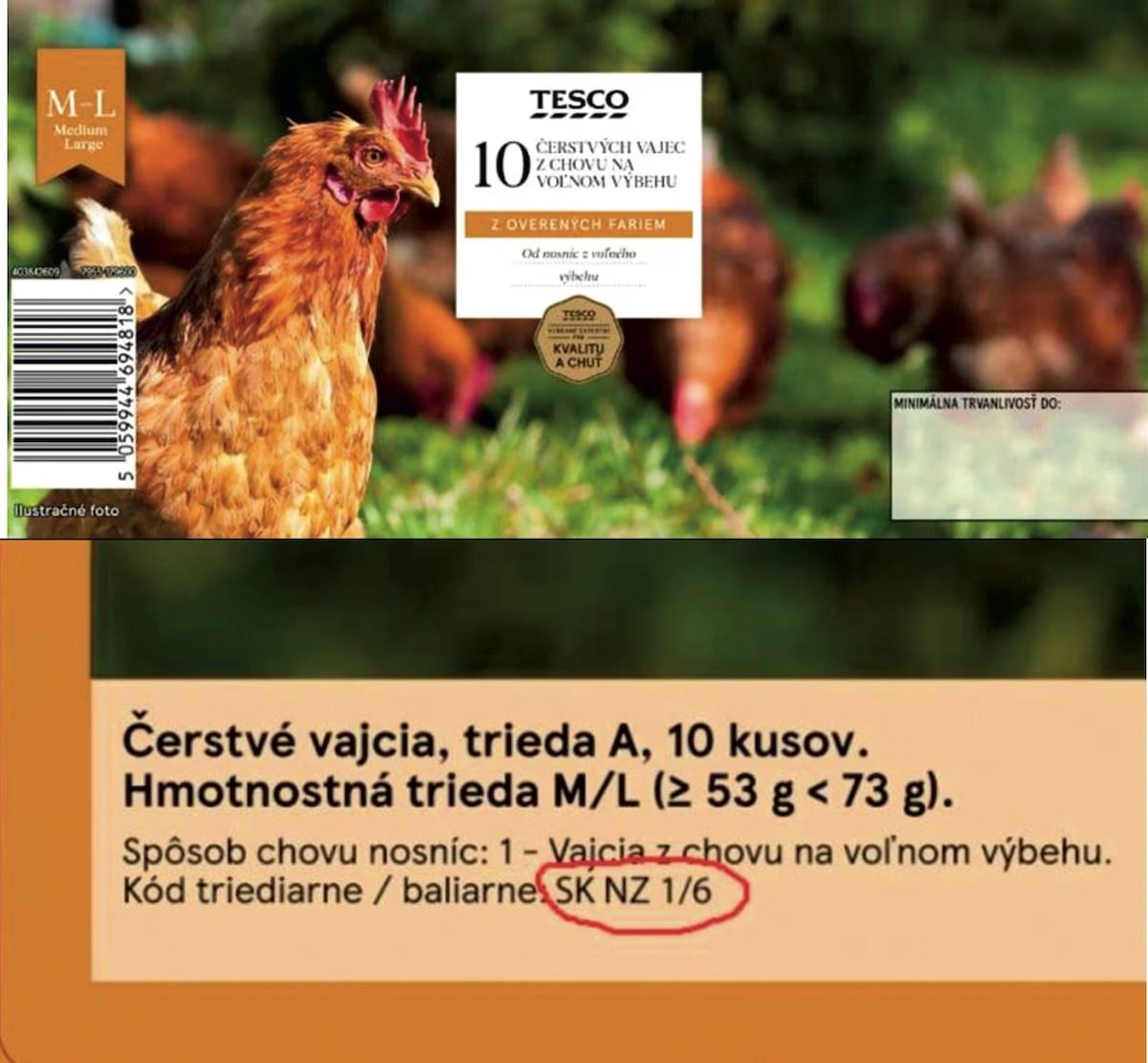 TESCO vajcia stiahnutie