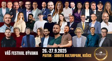 Košice sa stanú centrom bývania! Festival Living City prinesie program pre každého, vstup pre širokú verejnosť je zdarma