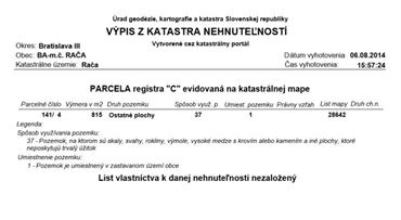 List vlastníctva vybavíte aj na pošte, k nahliadnutiu postačí online kataster